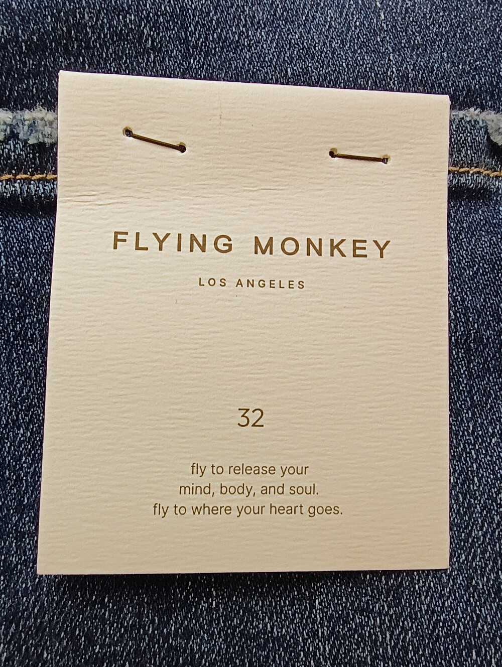 Flying Monkey High Rise Barrel Fit Jeans - Size 32 NWT